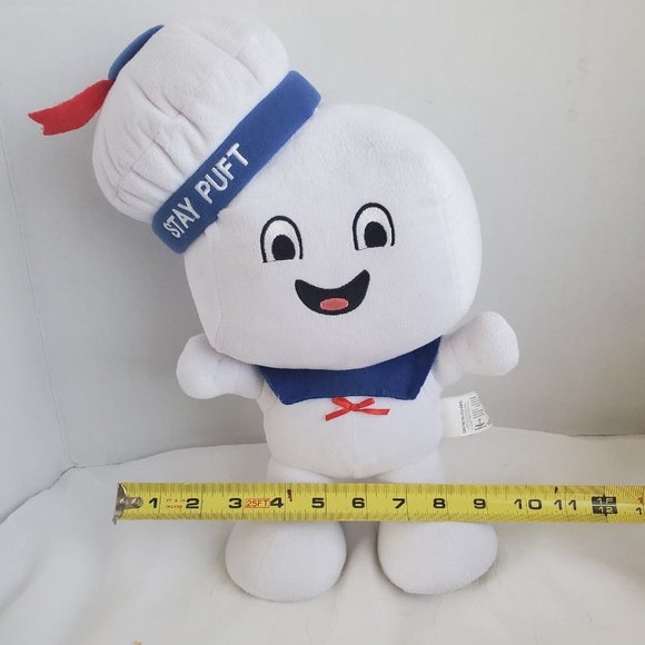 2016 GHOSTBUSTERS STAY PUFT MARSHMALLOW MAN 13” PLUSHIE ELECTRONIC SINGING - Picture 10 of 12